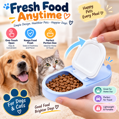 Portable Dog Water & Food Bottle | 2-in-1 Pet Travel Bottle