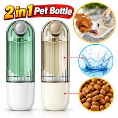 2-in-1 Portable Pet Water Cup with Lanyard | ABS/PP/PS | Dogs