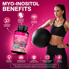 Premium Wellness Capsules - Collagen, Inositol & Magnesium Supplements