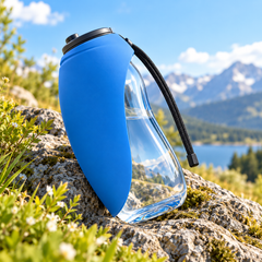 Portable Pet Water Bottle with Drinking Tray | 680ml | Dogs & Cats