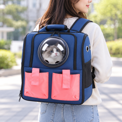 Space Capsule Pet Carrier Backpack | PVC & Oxford | Up to 13 kg