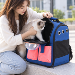 Space Capsule Pet Carrier Backpack | PVC & Oxford | Up to 13 kg