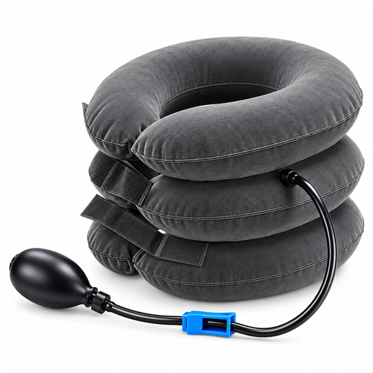 AirLift Inflatable Neck Support Collar | Adjustable Air Pressure | Portable