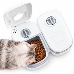 Gravity Pet Feeder & Water Dispenser | Plastic | Single & Double Bowl | Cats & Dogs