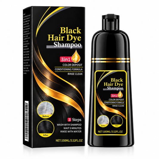 Black Hair Color Shampoo | Herbal Extract Formula | 100ml