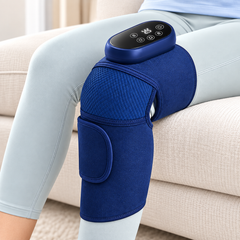 Knee Massager with Heat & Airbag Compression | Vibration Massage Device | Free Size