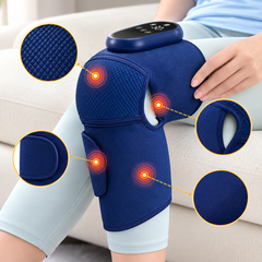Knee Massager with Heat & Airbag Compression | Vibration Massage Device | Free Size