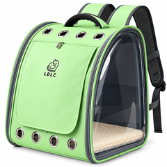 Transparent PVC Pet Backpack | Bubble Carrier for Cats & Small Dogs | Oxford Cloth