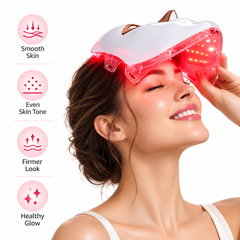 Touch-Control Multi-Color LED Light Therapy Face Mask | Radiant & Refreshed-Looking Skin | Rechargeable