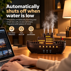 Vintage Steamship Aroma Diffuser & Ultrasonic Humidifier