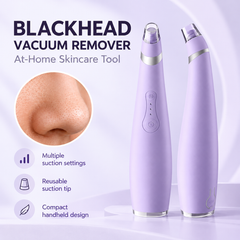 2-in-1 Blackhead Vacuum Remover & Diamond Microdermabrasion Device | Pore Cleansing Beauty Tool | USB