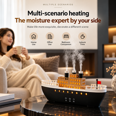 Vintage Steamship Aroma Diffuser & Ultrasonic Humidifier