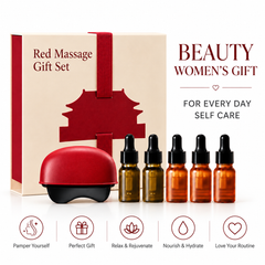Bian Stone Gua Sha Neck Board – Heat, Stretch & Scraping Wellness Device | 3 Gift Sets