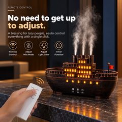 Vintage Steamship Aroma Diffuser & Ultrasonic Humidifier