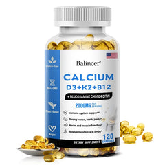 Calcium + D3 + K2 + B12 Capsules Entige