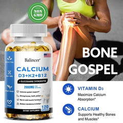 Calcium + D3 + K2 + B12 Capsules Entige