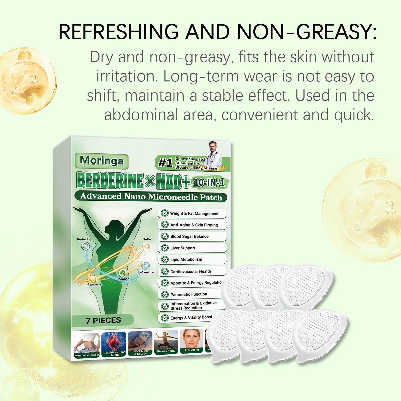 NAD+ 10-IN-1 Advanced Nano Microneedle Patch Entige