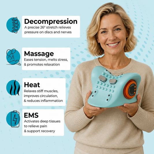 End Tension With Ergonomic Neck And Shoulder Massager