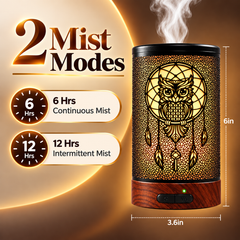 Owl Essential Oil Diffuser & Humidifier with Night Light | 1L | 12W