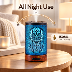 Owl Essential Oil Diffuser & Humidifier with Night Light | 1L | 12W