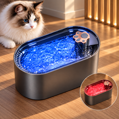 3L Cat & Dog Water Fountain with LED Water-Level Alert
