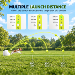 Automatic Dog Ball Launcher | 3 Launch Distances | ABS | US/UK/EU/AU Plug