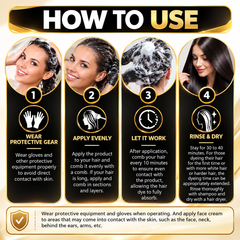Black Hair Color Shampoo | Herbal Extract Formula | 100ml
