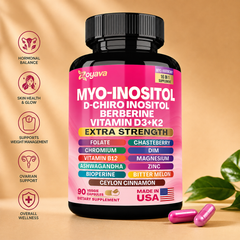 Premium Wellness Capsules - Collagen, Inositol & Magnesium Supplements