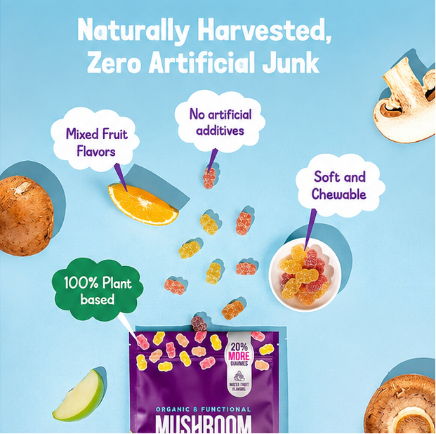 Mushroom Gummies — Maintain Cardiovascular Health Entige