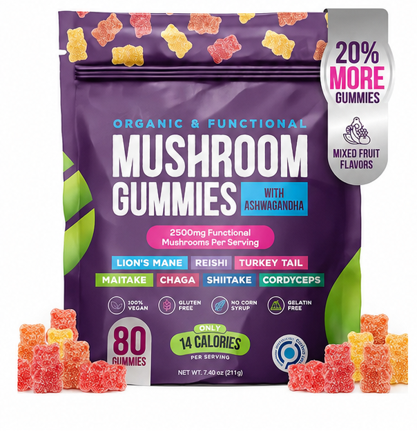 Mushroom Gummies — Maintain Cardiovascular Health Entige
