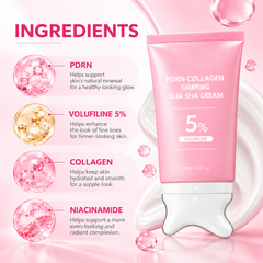 Collagen & Salmon Extract Gua Sha Face & Neck Cream | Moisturizing Skincare