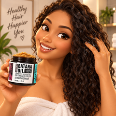 Batana Oil Hair Mask for Women - Deep Moisturizing, Frizz Control & Repair Treatment for Dry, Damaged & Frizzy Hair - Nourishing Hair Care Mask with Batana Oil - 118g