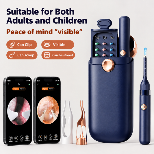 S1Pro Smart Visual Ear Cleaning Tool – 8MP HD Camera, Wi-Fi, IP67 Waterproof