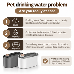 3L Pet Water Fountain with LED & Triple Filter