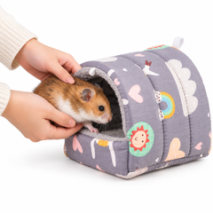 Cotton Crystal Velvet Hamster Nest | Small Animal Bed