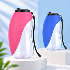 Portable Pet Water Bottle with Drinking Tray | 680ml | Dogs & Cats