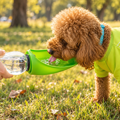 Portable Pet Water Bottle with Drinking Tray | 680ml | Dogs & Cats