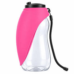 Portable Pet Water Bottle with Drinking Tray | 680ml | Dogs & Cats