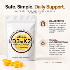 Vitamin D3 K2 Capsules – Daily Bone & Wellness Support