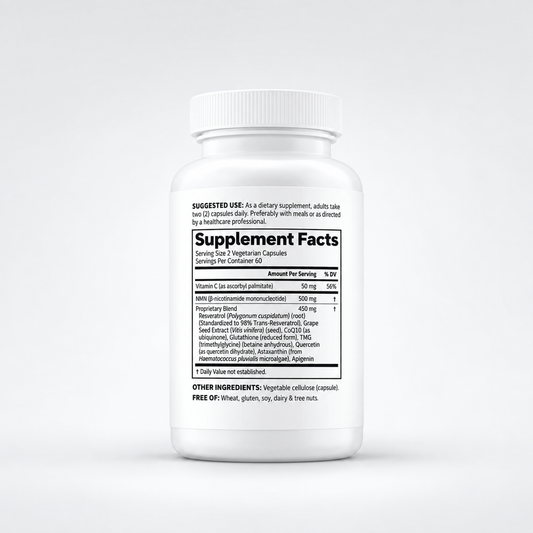 NMN 1000mg Capsules – Daily Cellular Wellness Supplement
