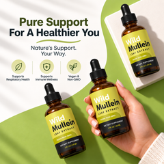 Mullein Leaf Herbal Drops with Ginger & Lemon – Daily Herbal Supplement