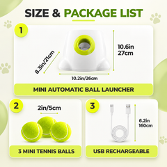 Automatic Dog Ball Launcher | 3 Launch Distances | ABS | US/UK/EU/AU Plug