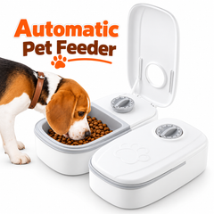 Gravity Pet Feeder & Water Dispenser | Plastic | Single & Double Bowl | Cats & Dogs
