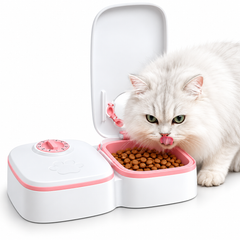 Gravity Pet Feeder & Water Dispenser | Plastic | Single & Double Bowl | Cats & Dogs