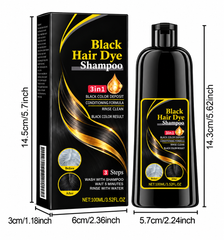 Black Hair Color Shampoo | Herbal Extract Formula | 100ml
