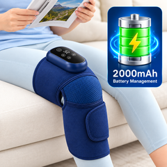 Knee Massager with Heat & Airbag Compression | Vibration Massage Device | Free Size