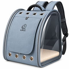 Transparent PVC Pet Backpack | Bubble Carrier for Cats & Small Dogs | Oxford Cloth