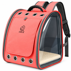 Transparent PVC Pet Backpack | Bubble Carrier for Cats & Small Dogs | Oxford Cloth