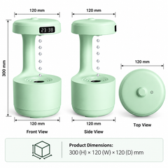 Anti-Gravity Countercurrent Humidifier with Cool Mist | Levitating Water Drop Design