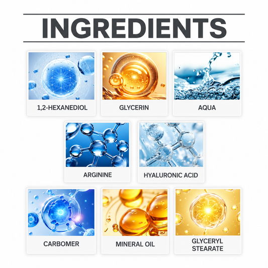 Hyaluronic Acid Cream with Glycerin, 100g